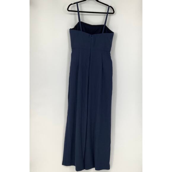 NEW! Dessy Collection Size 16 Spaghetti Strap Jumpsuit Blue $263 msrp I21-6 - Picture 4 of 10